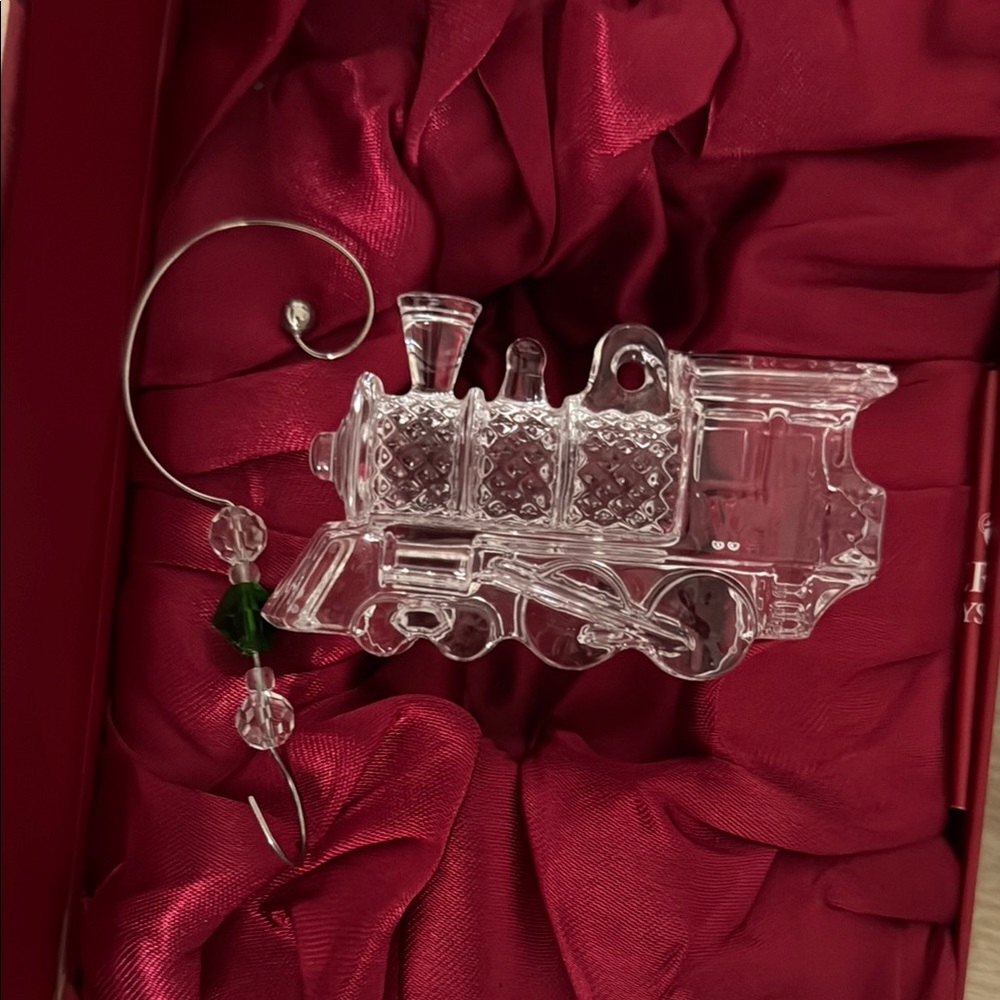 Crystal Train Ornament with Hook